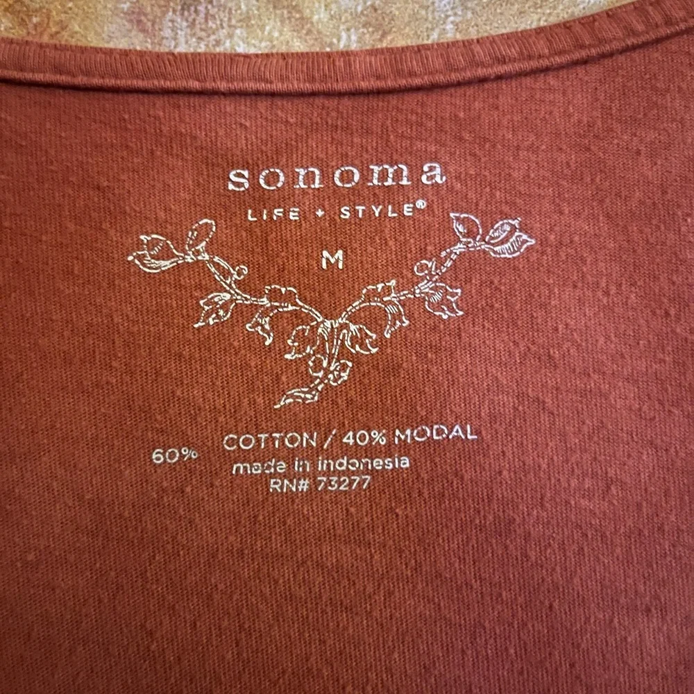💎Embroidered Rust Top💎 - Picture 6 of 6